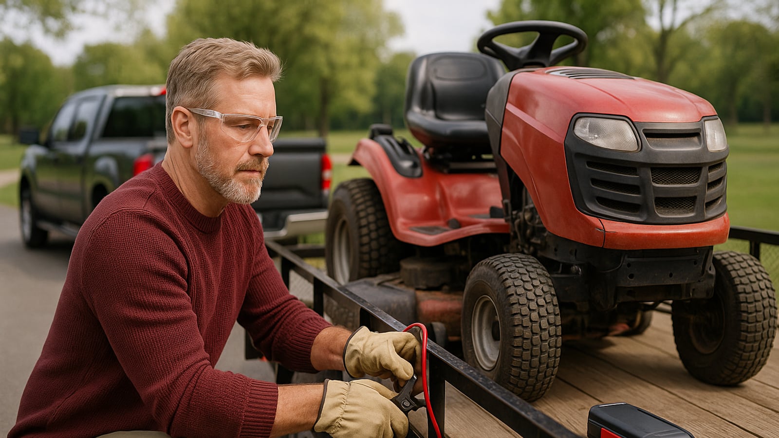 Jumping a dead mower without frying the battery