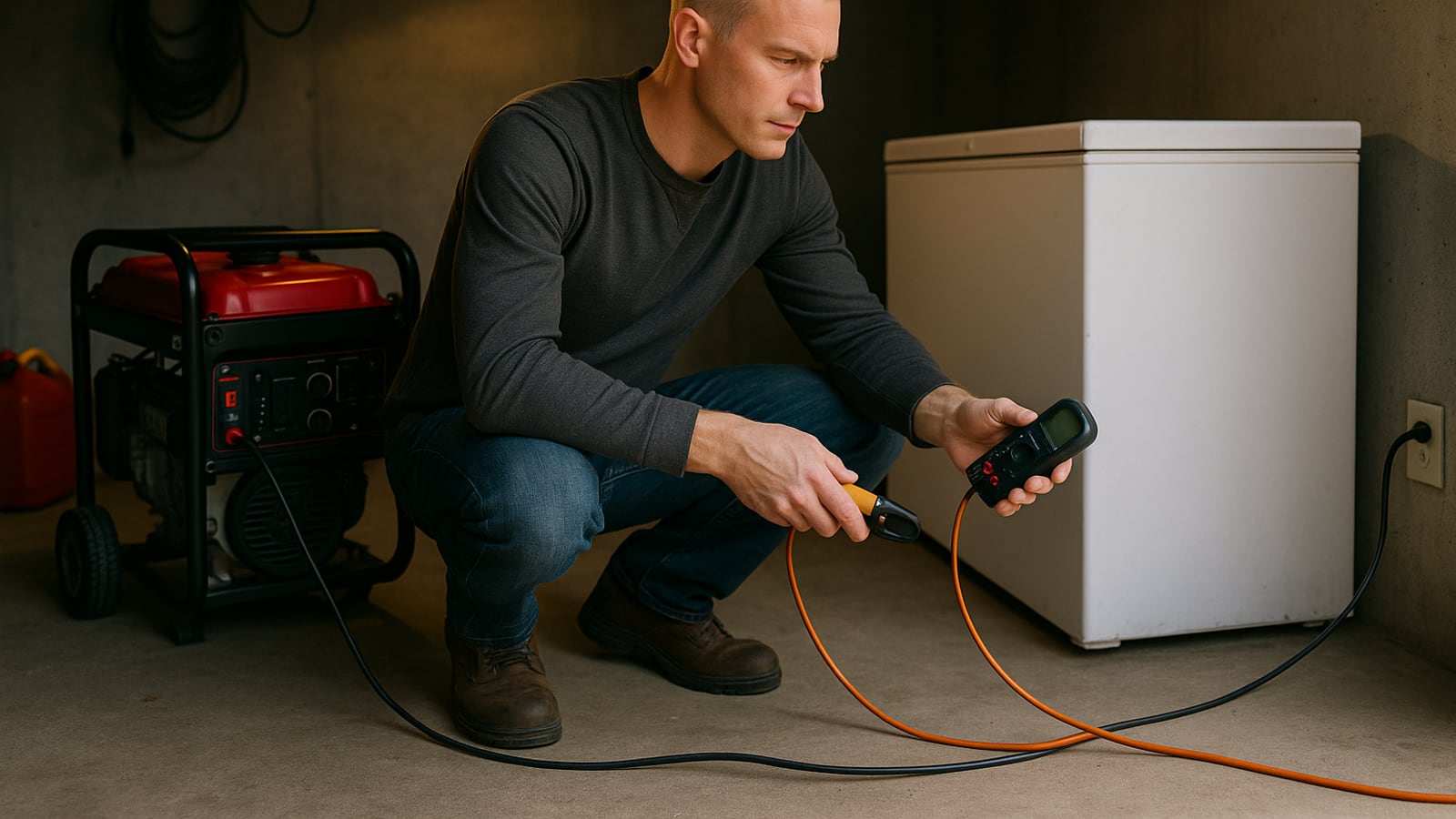 Size the generator for the fridge, not the whole house