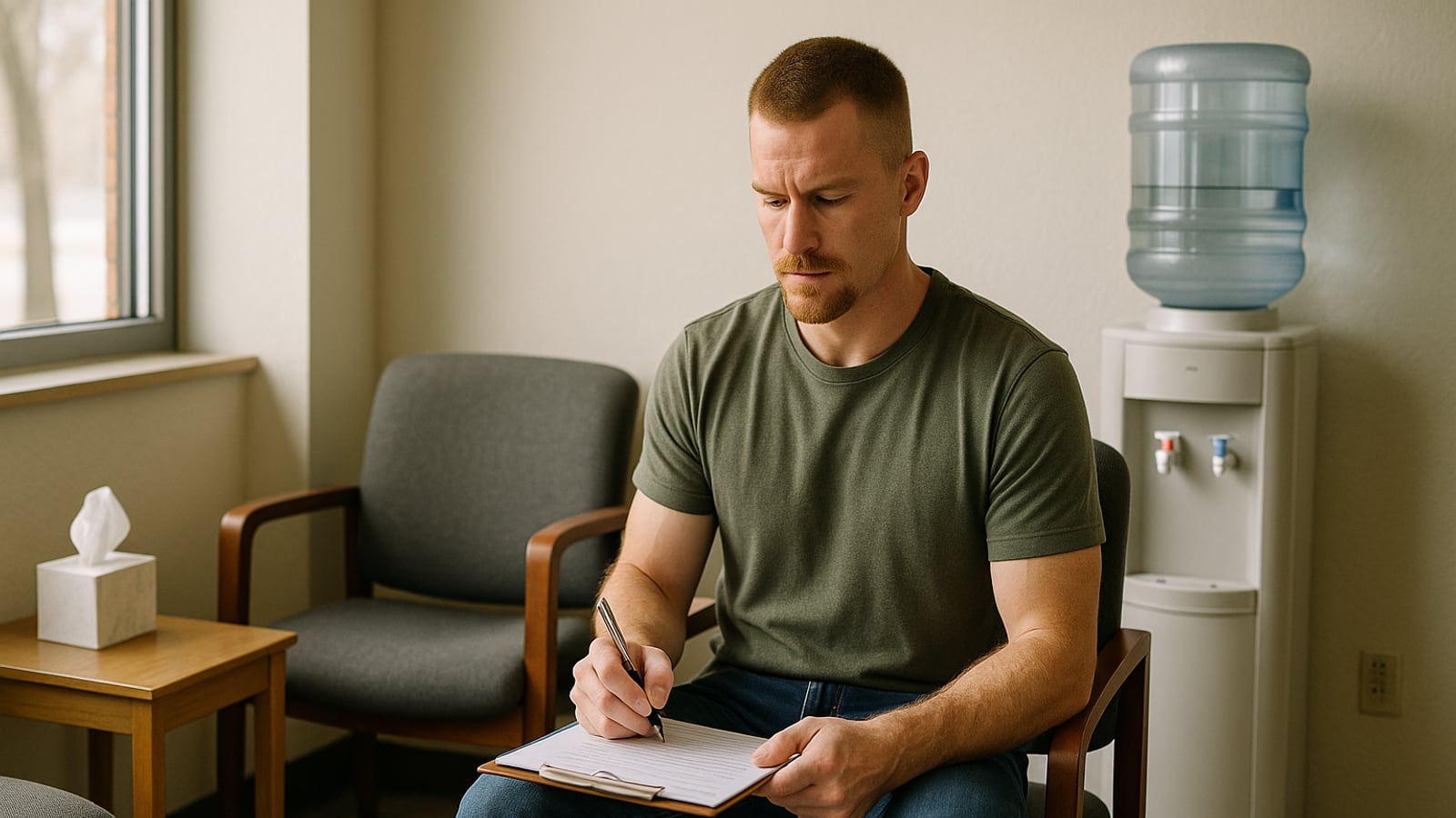 The first therapy session is mostly logistics and one real question