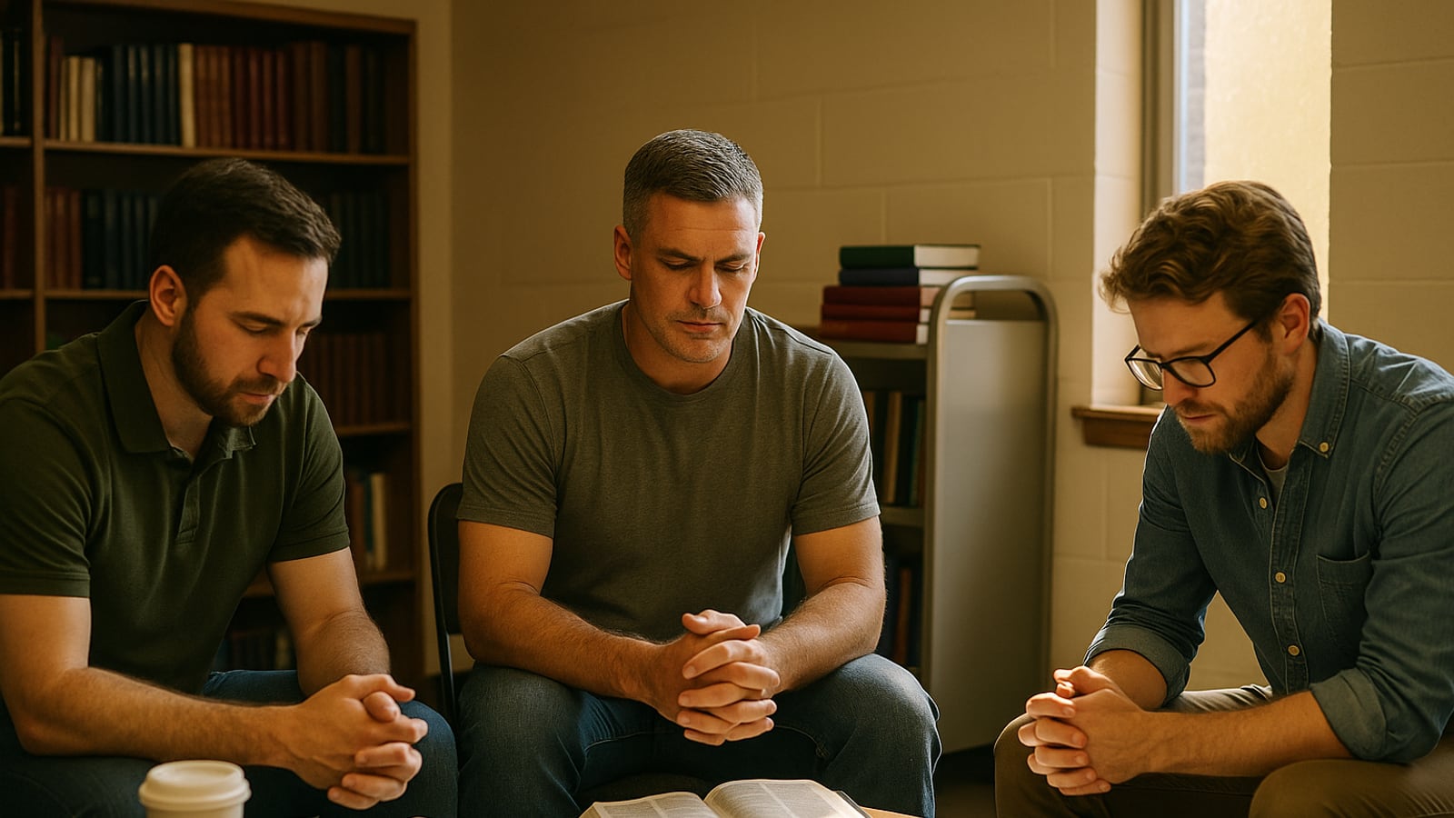 Three Men and Twenty Five Minutes Is a Prayer Group