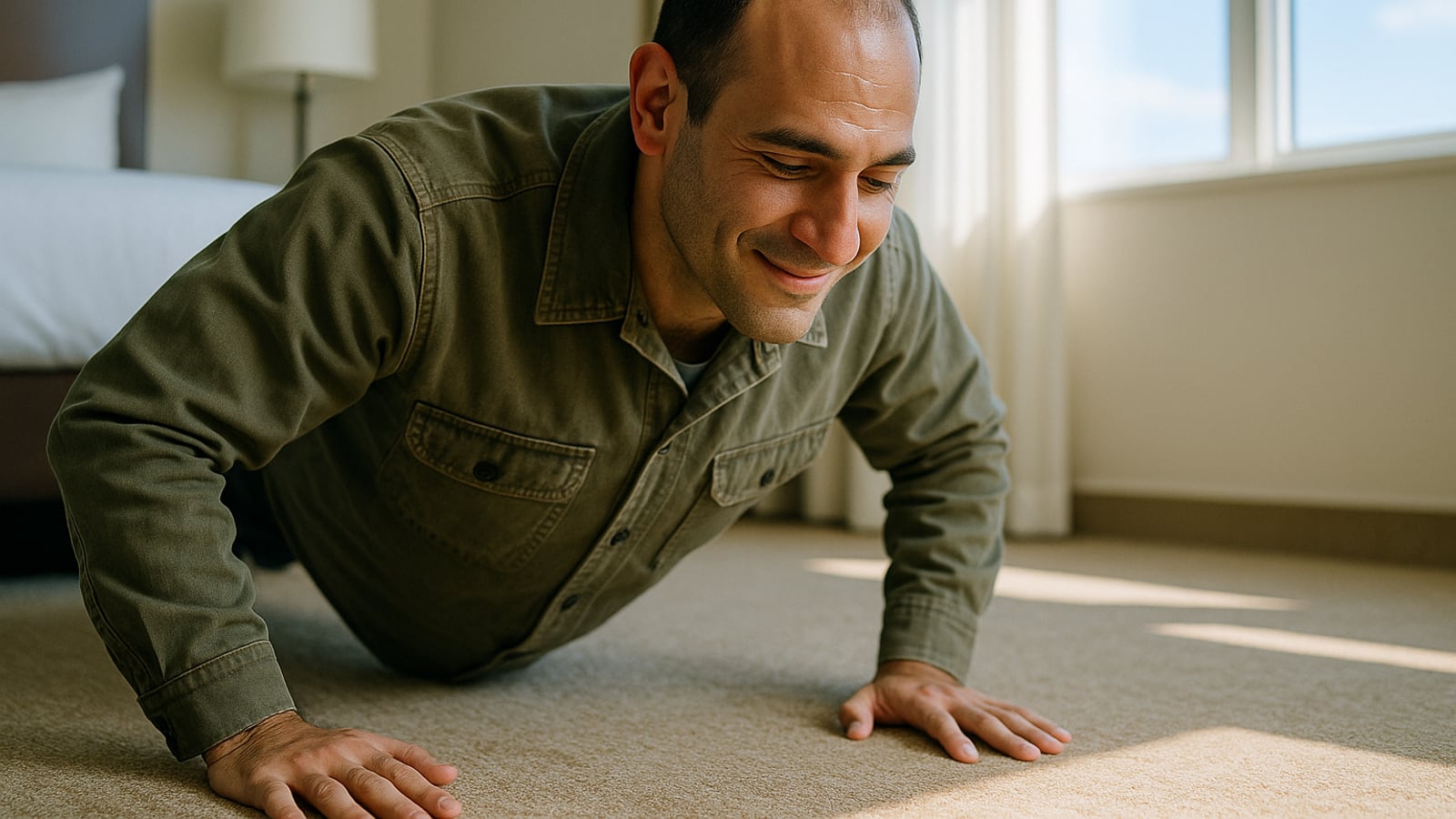 Twenty minutes on a hotel carpet beats skipping the week