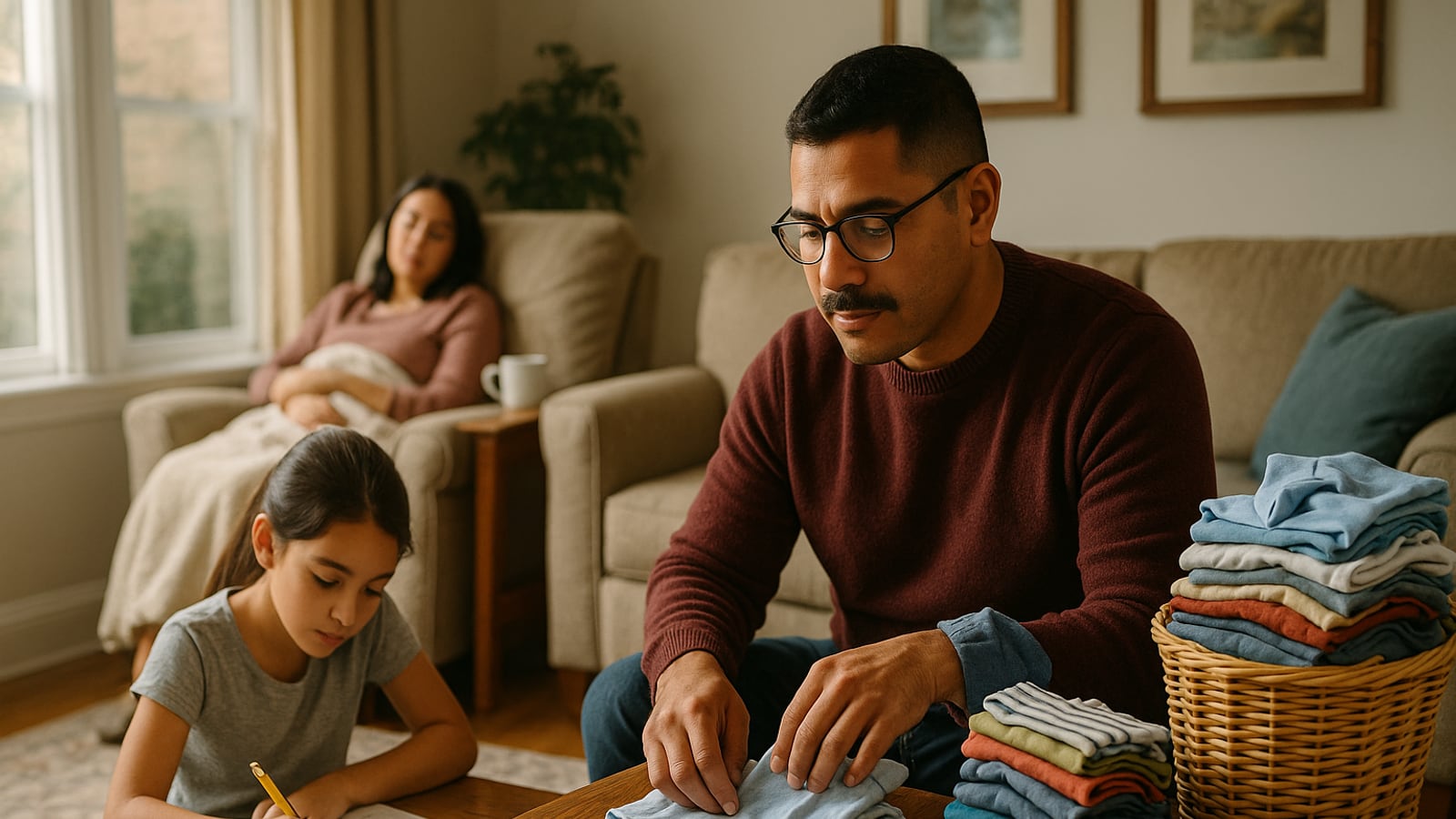What a father in the house is actually doing