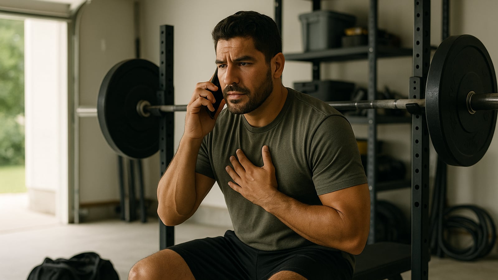 When chest pain is the bench press and when to call 911