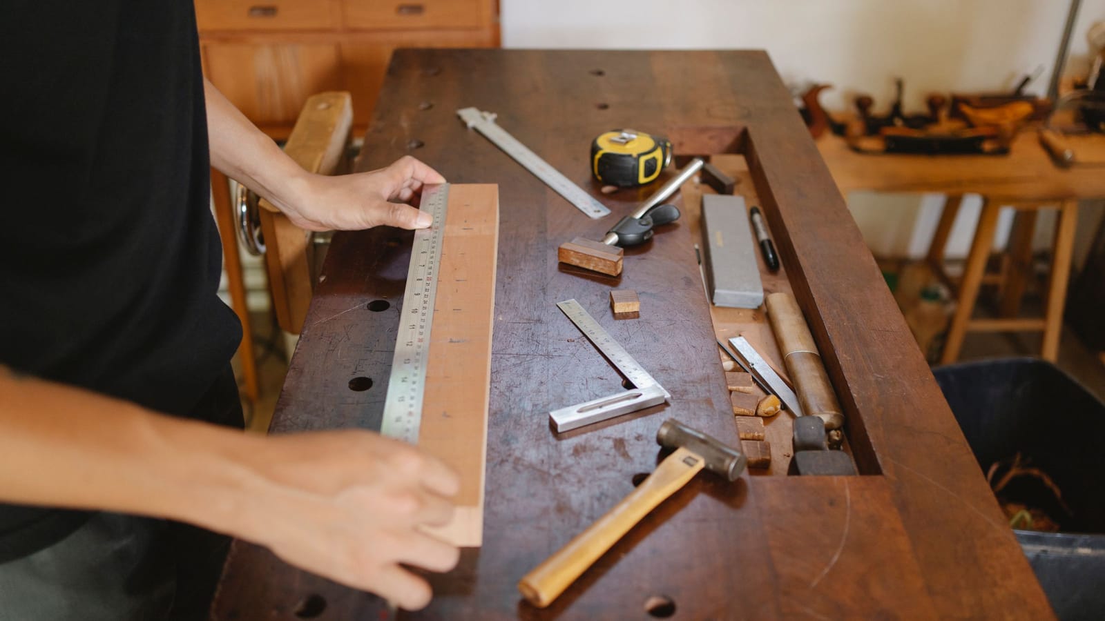 Build the workbench first, and buy only four tools