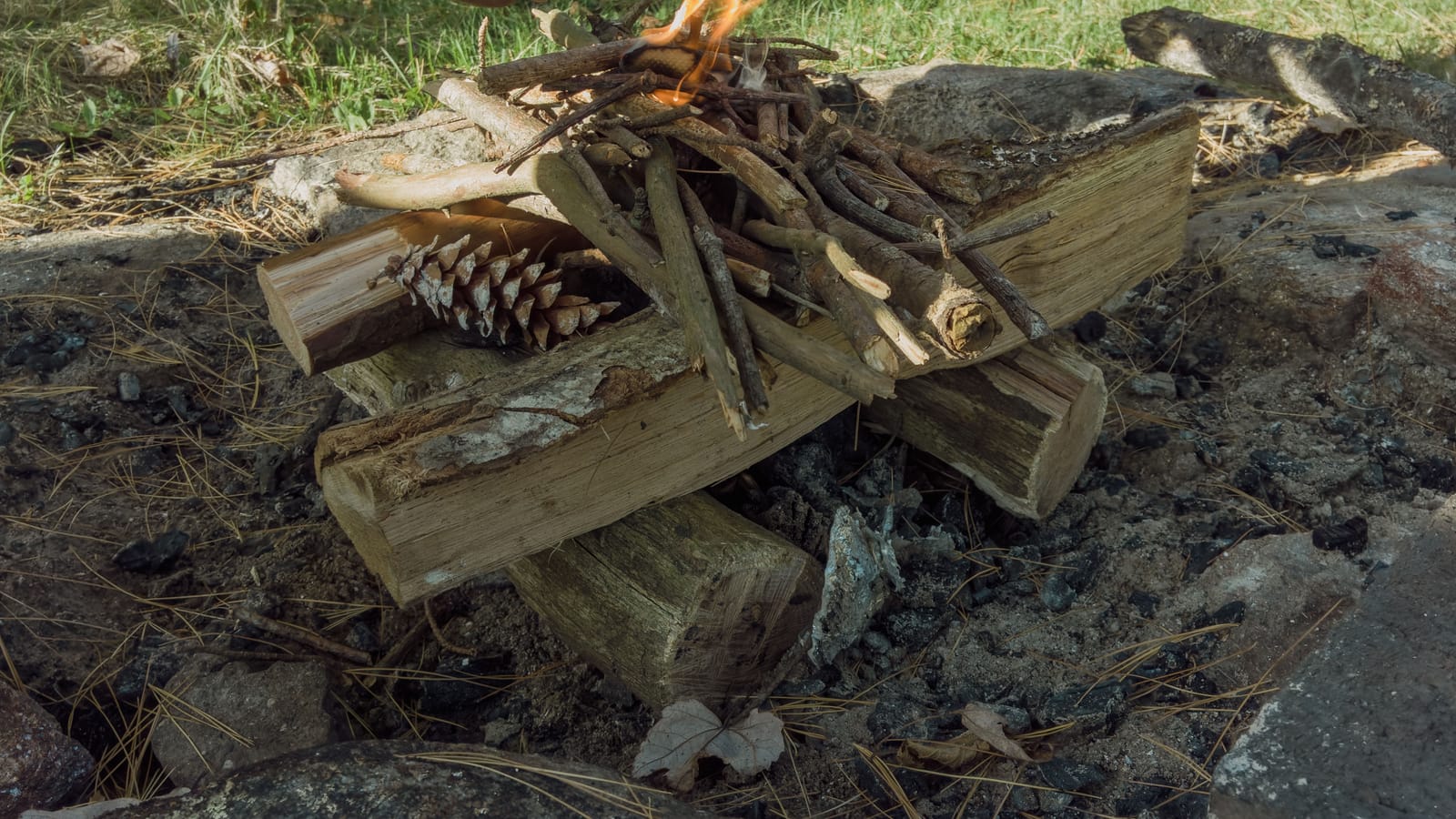 How to get a fire going when every stick is soaked