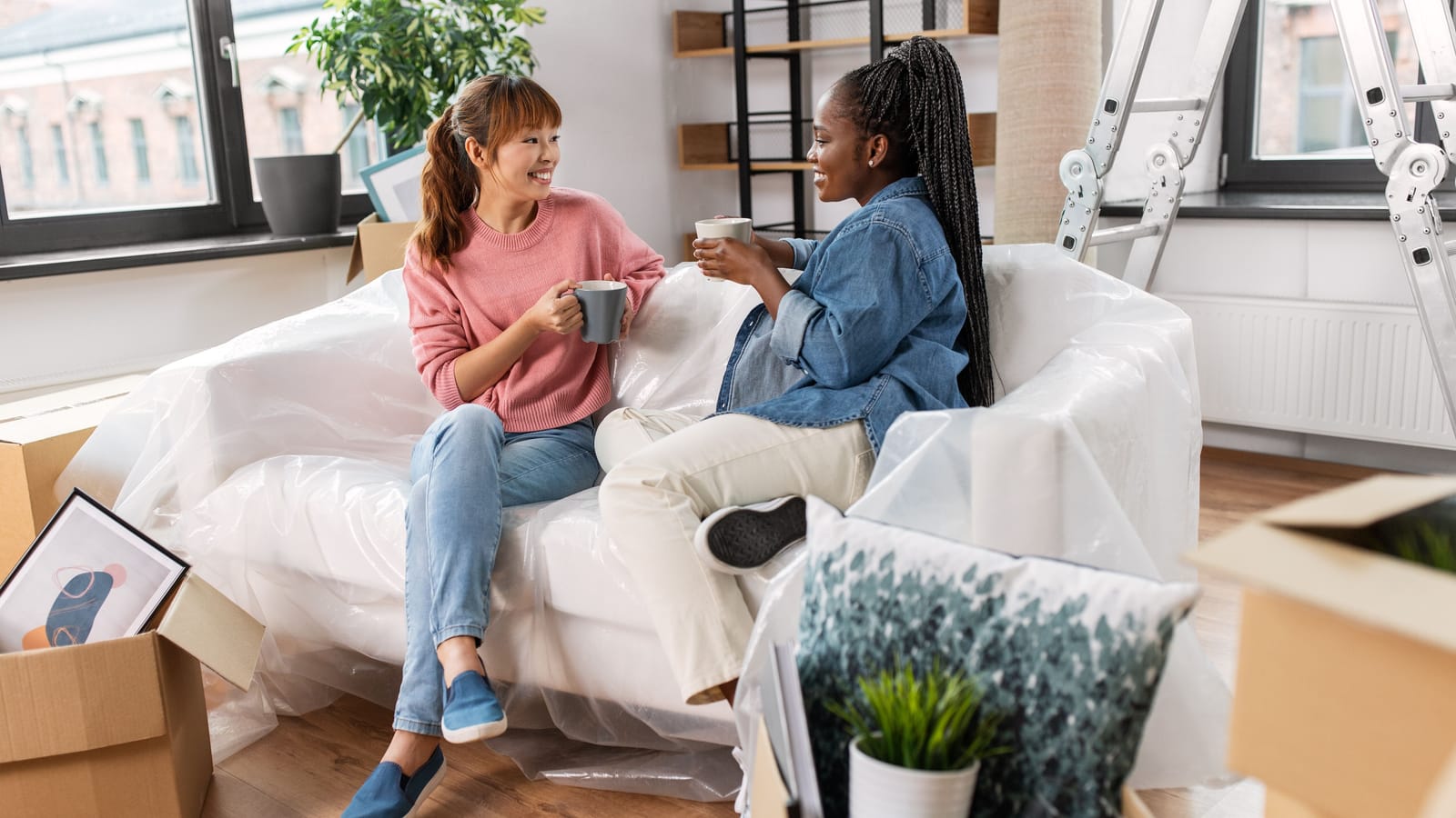 Invite someone over before the boxes are unpacked