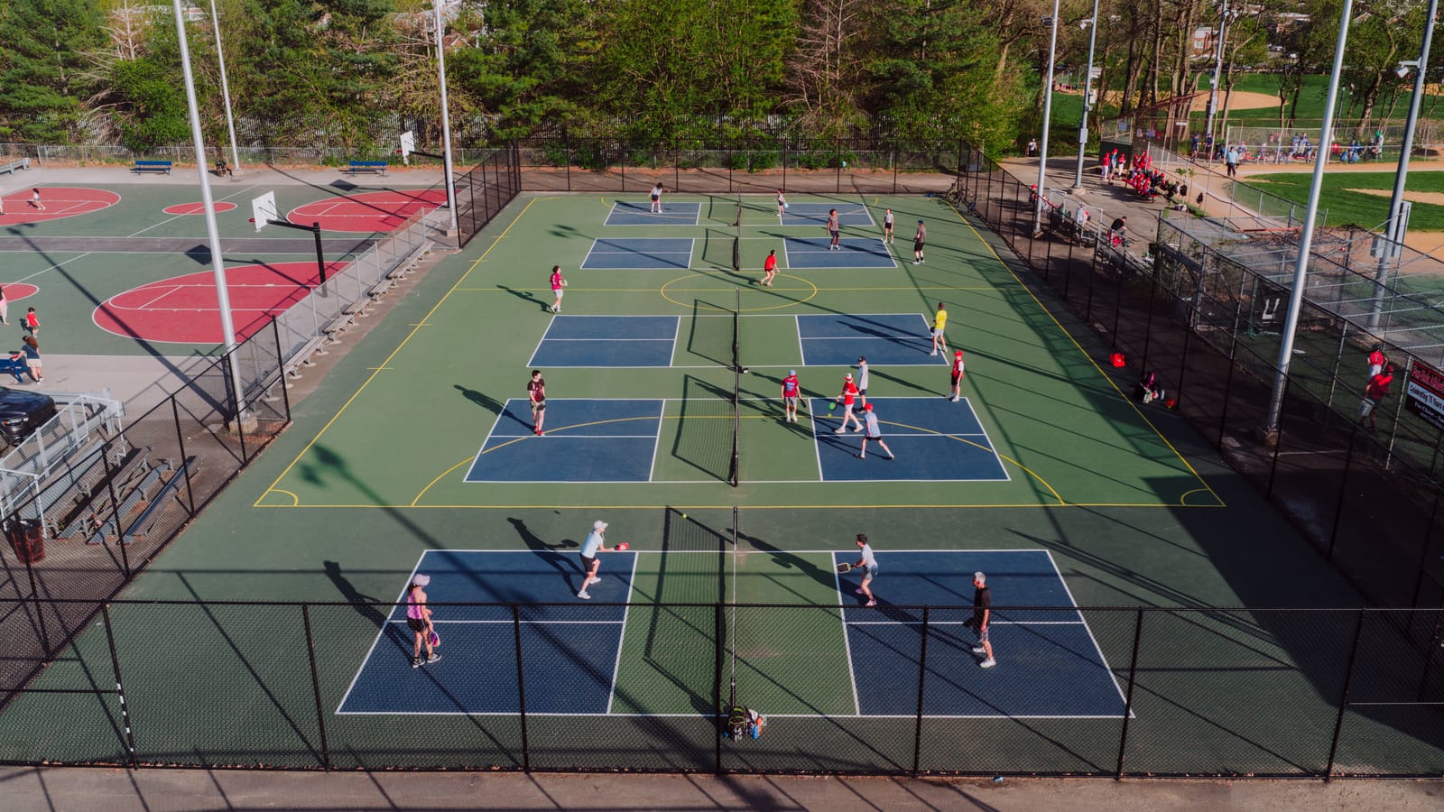 Start a weekly pickleball game with your friends and keep it