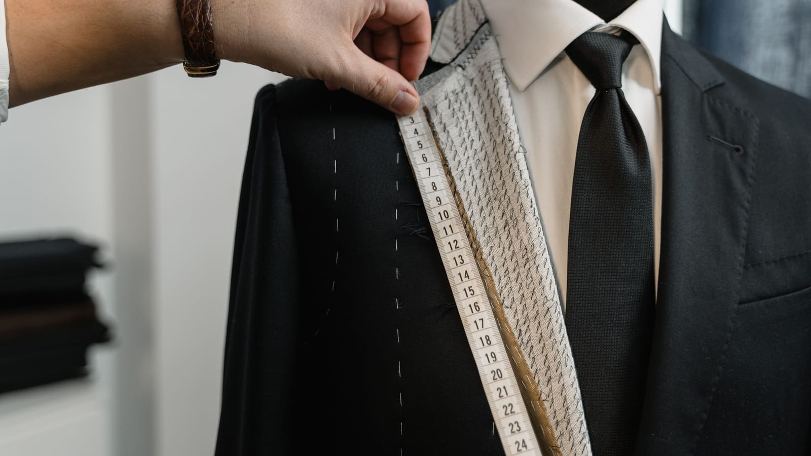 Your first suit, six weeks before grad